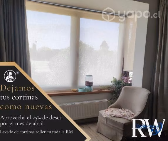 Lavado de cortinas Roller
