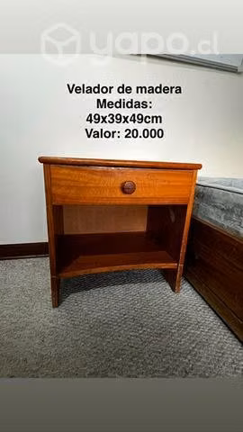 Velador de madera