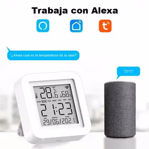 Reloj Sensor Int. Temperatura Humedad Wifi Mod2