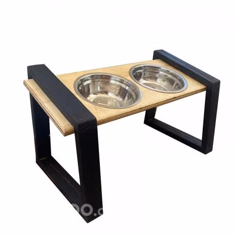 Comedero en Altura de Madera - Perro Altura 20CM