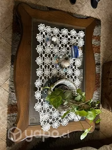 Mesa de centro de madera castaño - Imagen 2