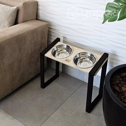 Comedero en Altura de Madera - Perro Grande 40CM