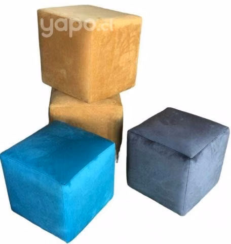 Set de 2 Puff cuadrados