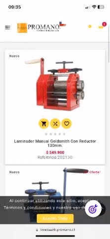 Laminadora manual goldsmith