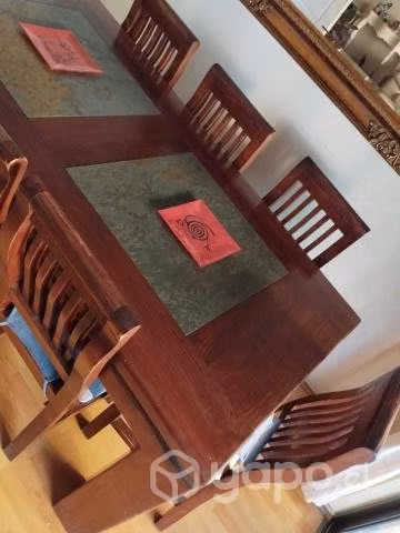 Mesa de comedor de rauli para 8 personas - Imagen 4