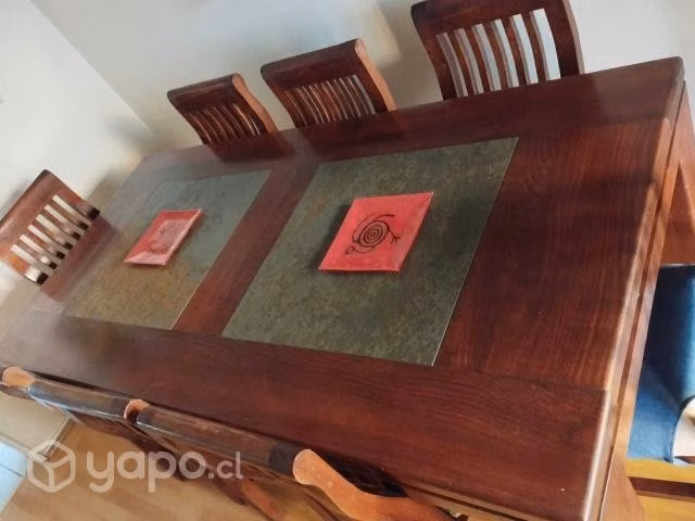 Mesa de comedor de rauli para 8 personas - Imagen 3