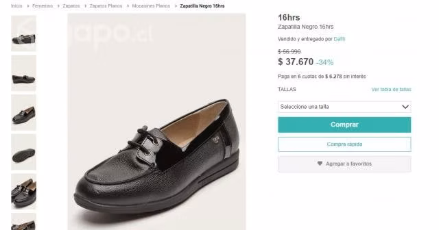 Zapatos mujer 16 horas de cuero - Imagen 3