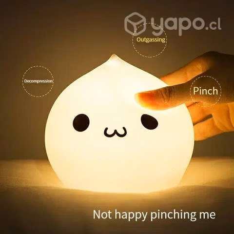 Lámpara led de silicona gota de agua 7 colores