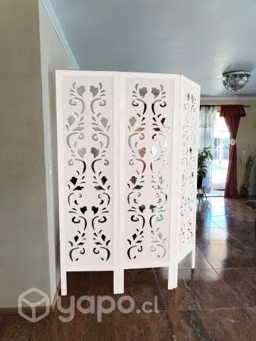Biombo Separador de Ambiente Patrón Floral