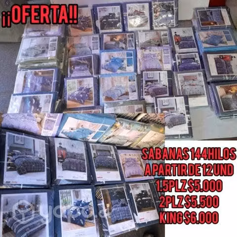 Sabanas económicas estampadas