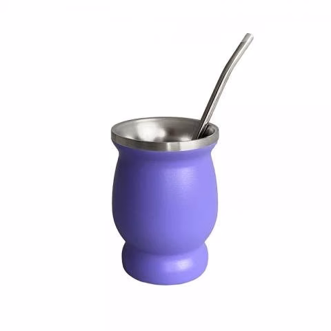 Mate acero inoxidable mas bombilla 240ml jp231591