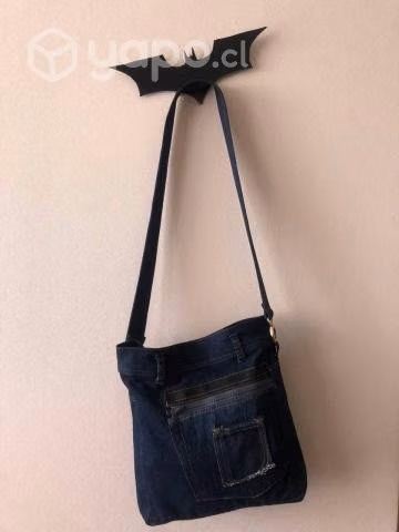 Bolsos tipo cartera o bandoleras jeans mezclilla