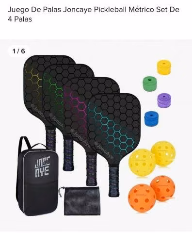 JoncAye Pickleball-Paddles-Set-de-4, Light Pickle-