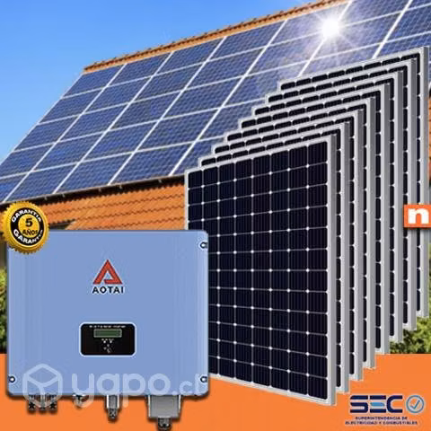 10 paneles solares mas inversor regalo