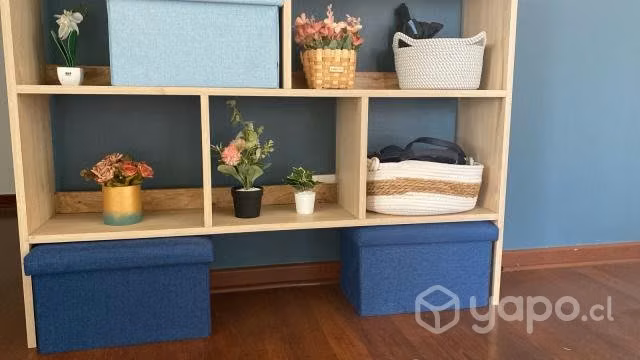 Puff Silla Rectangular Organizador Plegable