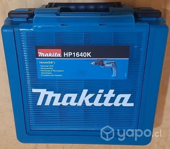 MAKITA -Taladro percutor 760W 13mm HP1640 C/maleta