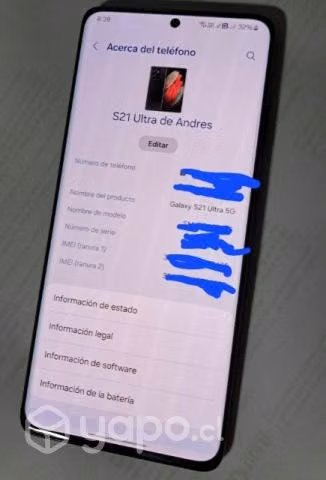 Samsung galaxy s21 ultra de 256GB