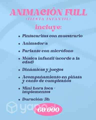 Animación de fiestas y eventos