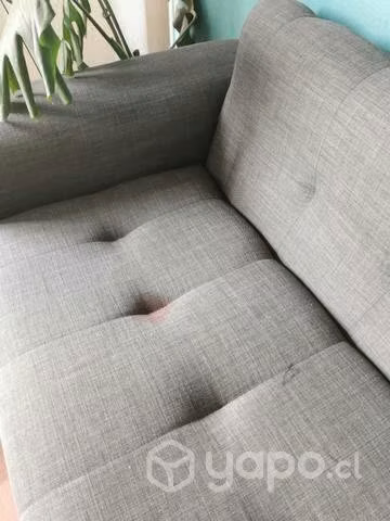 Sofa tamaño 3 cuerpos gris grafito