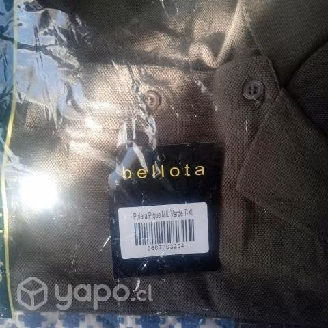 Polera Bellota Manga Larga Cuello Piqué Talla XL