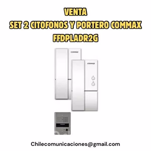 Set 2 Citofono y portero Commax ffdpladr2g