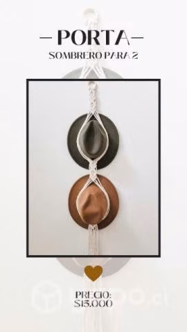 Portasombreros macramé - Imagen 2