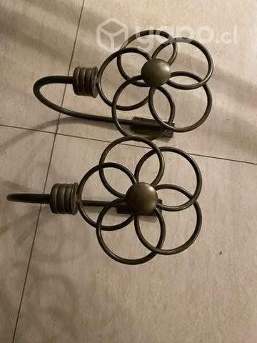 Set de barras para cortinas + soportes - Imagen 4