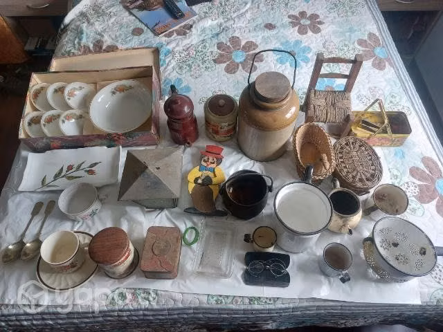 Antigüedades varias por lote - Imagen 2