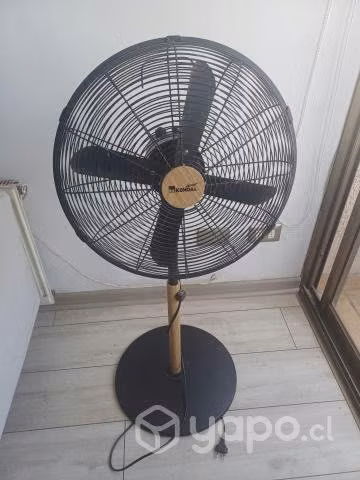 Ventilador de pie 16 pulgadas metal madera