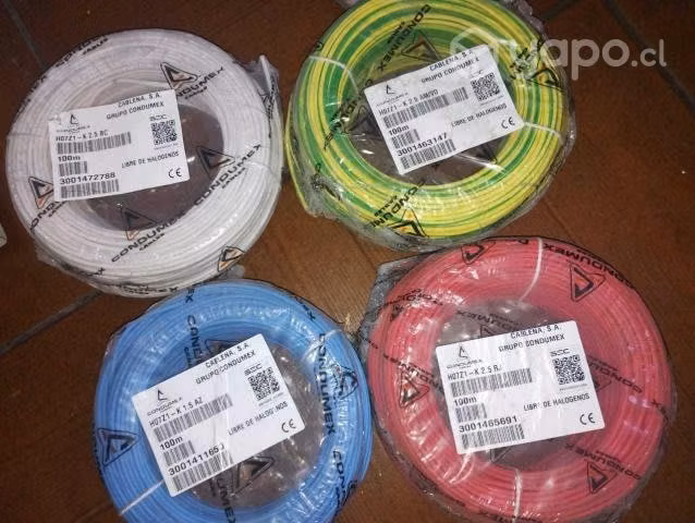 Pack Cable Libre de Halógenos (3) 2.5mm; (1) 1.5mm