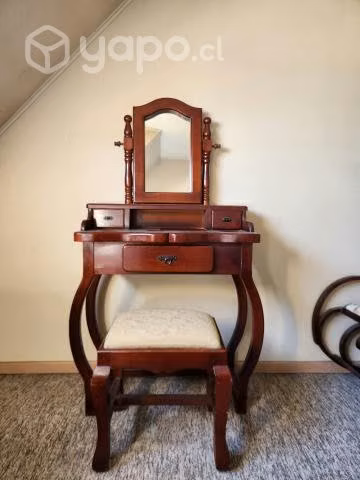 Tocador de madera de roble