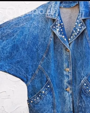 Chaqueta jeans tachas vintage