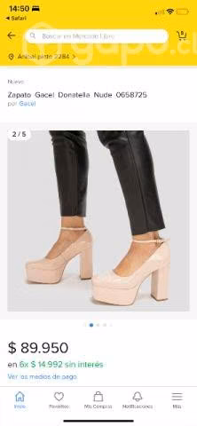 Tacones gacel color nude
