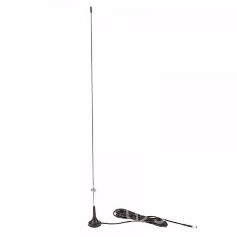 Antena 49cm Y 3metros Cable Base Magnética Vehícul