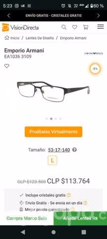 Emporio armani lentes - Imagen 3