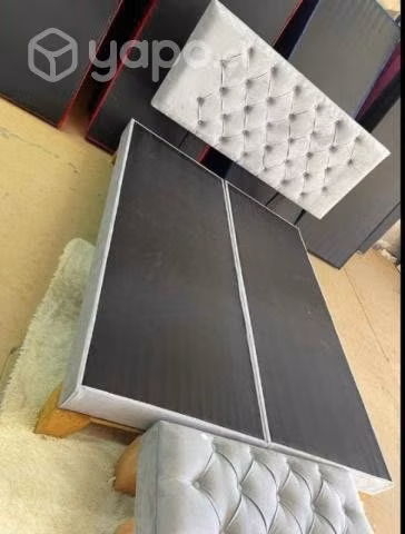 Hermosa _Cama estilo Capitoné Premium