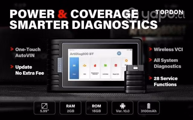 SCANNER Automotriz Phoenix BT800