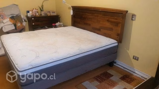 Se vende colchón King, base, respaldo - Imagen 4