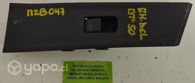 Boton AlzaVidrio Del Der (MZB047) Mazda BT50 2017