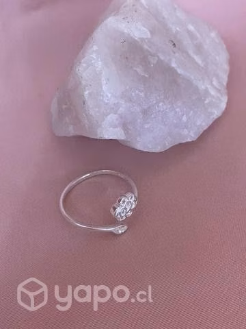 Anillo flor hoja circones n20 - Imagen 2