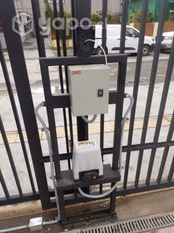 Instalación motor eléctrico para porton