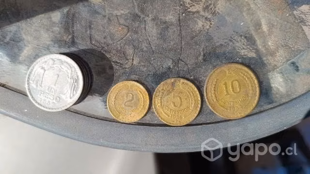 Se venden monedas antiguas chilenas