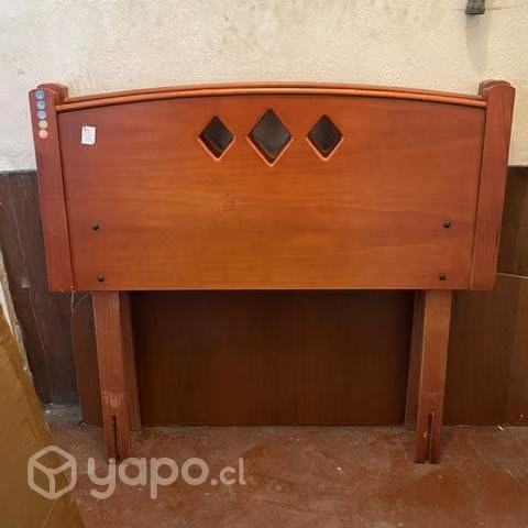 Respaldar Cama 1 Plaza y Media de Madera Resistent