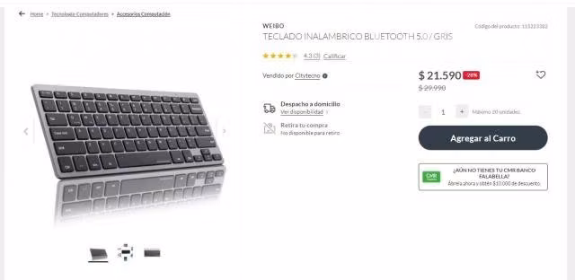 Teclado Inalámbrico - Imagen 2