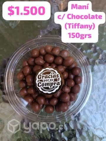 Mani c/ chocolate (Tiffany) 150 grs.
