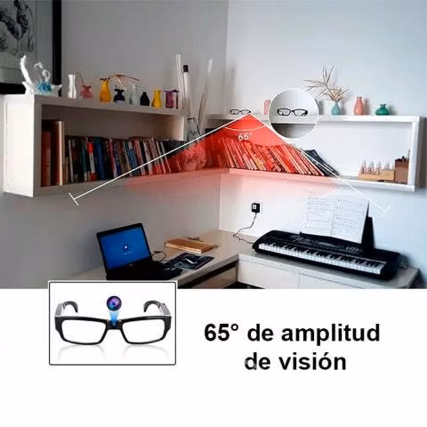 Lentes Gafas Camara Oculta Espia Hd Real 1920x1080