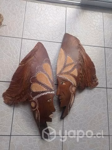 2 mascaras de palmera