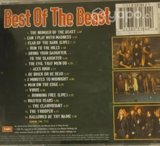 Cd iron maiden best of the beast