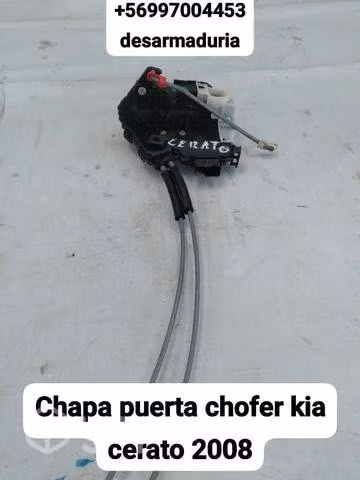 Chapa puerta chofer Kia cerato año 2008