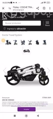 Coche y esterilizador de biberon